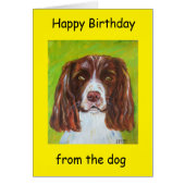 Joyeux anniversaire du chien (Devant)