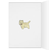 Joyeux anniversaire du chien du Terrier de l'Ouest (Intérieur (Gauche))