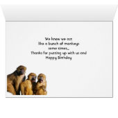 Joyeux Anniversaire du Groupe Comme des Singes (Intérieur Horizontal (Bas))