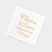 Joyeux Anniversaire Elégant Classique Script Réel (Gauche)
