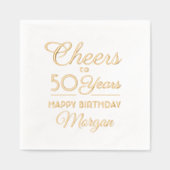 Joyeux Anniversaire Elégant Classique Script Réel (Recto)