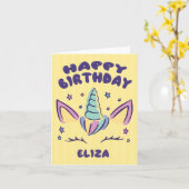 Joyeux anniversaire Eliza | Carte d'anniversaire d (Fleur jaune)