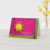 Joyeux anniversaire en Carte Espagnole — Feliz Cum (Fleur jaune)