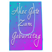 Joyeux Anniversaire En Sac Cadeau Allemand (Dos)