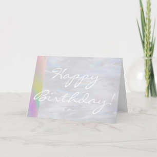 Joyeux anniversaire en violet arc-en-ciel carte de