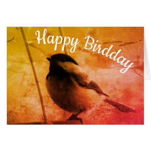 Joyeux anniversaire, espérons que c'est un gazouil (Devant horizontal)