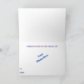 Joyeux anniversaire et carte de message (Intérieur)