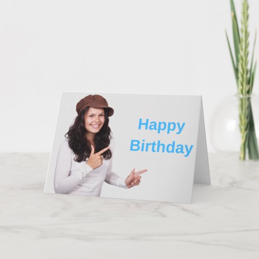 Joyeux anniversaire et carte de message (Devant)