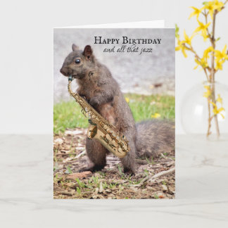 Joyeux anniversaire et toute cette carte de jazz