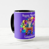 Joyeux Anniversaire Félicitations Tasse à Café (Devant gauche)