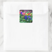 Joyeux Anniversaire Fleurs de Printemps #3 Sticker (Sac)