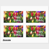 Joyeux Anniversaire Fleurs de Printemps #5 Sticker (Feuille)