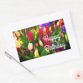 Joyeux Anniversaire Fleurs de Printemps #5 Sticker (Enveloppe)