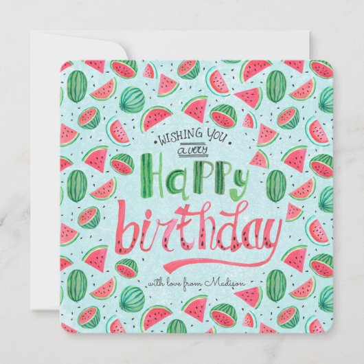 Joyeux Anniversaire Fleurs Florales | Carte de vœu (Devant)