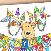 Joyeux Anniversaire - franse groet Kaart