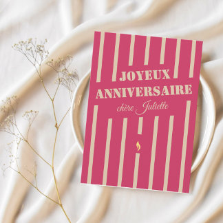 Joyeux anniversaire Franse verjaardag wenskaart