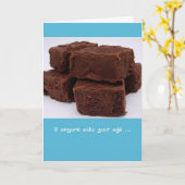 Joyeux Anniversaire, Fudge Your Age, Carte de voeu (Fleur jaune)