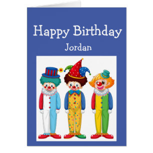 Joyeux Anniversaire Garçon fille aime les clowns d