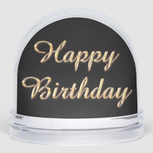 Joyeux Anniversaire Globe de Neige (Avant)