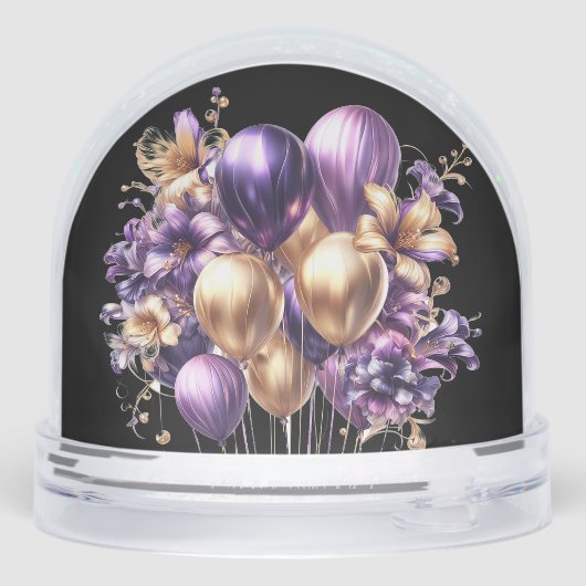 Joyeux Anniversaire Globe de Neige (Arrière)