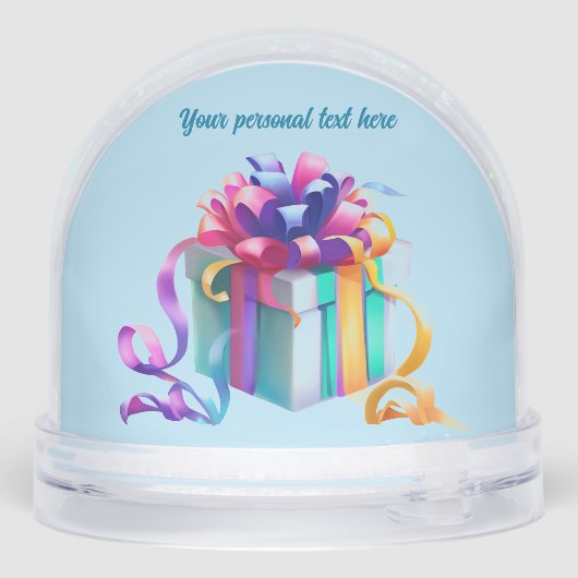 Joyeux Anniversaire Globe de Neige (Arrière)