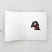 Joyeux Anniversaire Gothique Chèques Clown Carte e (Intérieur)