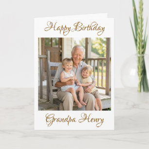 Joyeux Anniversaire Grand-Papa Modèle de Photo Per