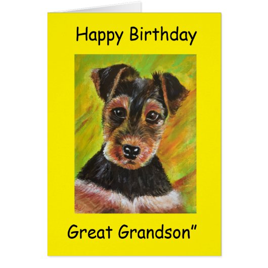 Joyeux anniversaire Grand-petit-fils (Devant)