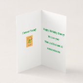 Joyeux Anniversaire Grenouille bannières Balloon F (Inside)