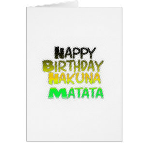 Joyeux anniversaire Hakunamatata Art Inspirationne