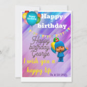 Joyeux anniversaire Invitation (Devant)