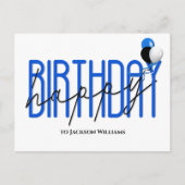 Joyeux anniversaire invitation  ballons (Devant)