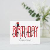 Joyeux anniversaire invitation  ballons (Debout devant)