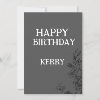 Joyeux Anniversaire Invitation Kerry