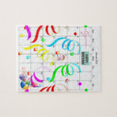 Joyeux anniversaire Janvier 2022 Calendrier Puzzle (Horizontal)