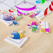 Joyeux anniversaire Janvier 2022 Calendrier Puzzle (Côté)