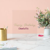 joyeux anniversaire jaune marron pastel moderne te (Mariage)