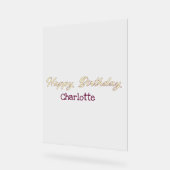 joyeux anniversaire jaune marron pastel moderne te (Angle)