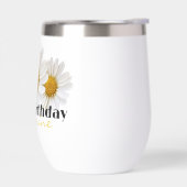 Joyeux Anniversaire Jaune Nom Blancs Maisies (Gauche)