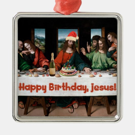 Joyeux anniversaire, Jésus ! Amusant ornement de N (Devant)