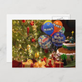 Joyeux Anniversaire Jésus, Carte de Noël (Devant / Derrière)