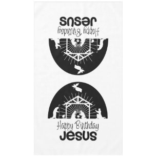Joyeux anniversaire Jésus nappe
