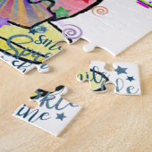 Joyeux Anniversaire Jigsaw Puzzle arc-en-ciel (Côté)