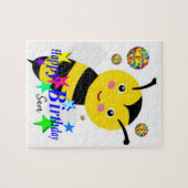 Joyeux anniversaire Jigsaw Puzzle Bumblebee (Horizontal)