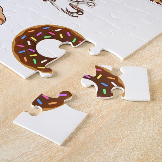 Joyeux anniversaire Jigsaw Puzzle Café Donuts (Côté)