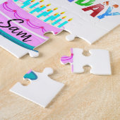 Joyeux anniversaire Jigsaw Puzzle Giraffe (Côté)