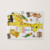 Joyeux anniversaire Jigsaw Puzzle Giraffe (Horizontal)