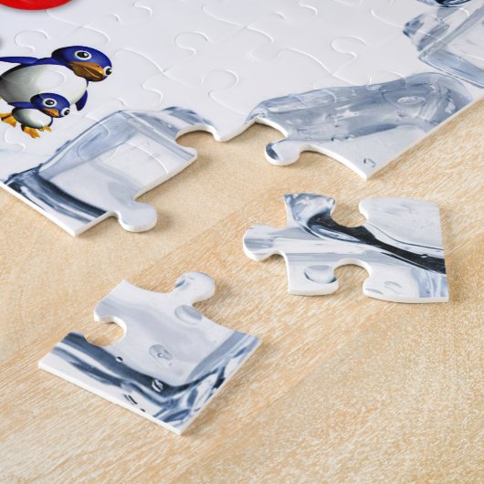 Joyeux anniversaire Jigsaw Puzzle Penguin (Côté)