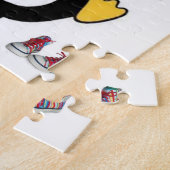 Joyeux anniversaire Jigsaw Puzzle Penguin (Côté)