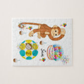 Joyeux Anniversaire Jigsaw Puzzle Singe de deux an (Horizontal)